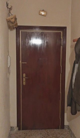Puerta blindada madera sapelly