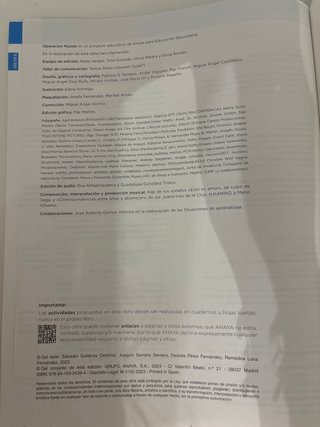 Lengua y Literatura, 2 ESO, Operación mundo