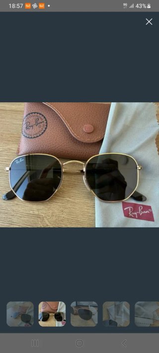 Gafas de sol Ray-Ban doradas