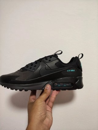 T44,5 Nike Air Max 90 Drift Negras Azul