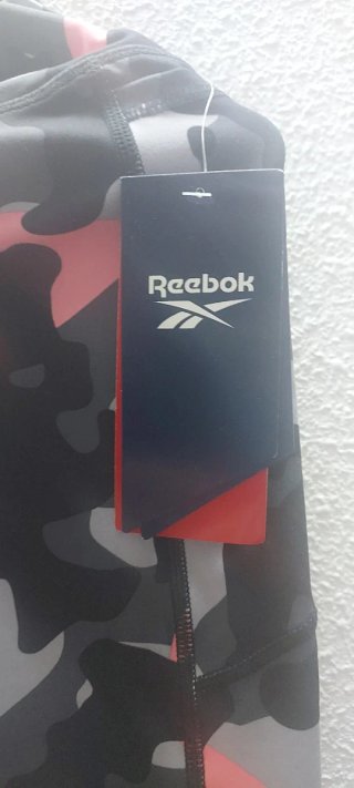 Leggings Reebok Donna Camouflage Rosa e Nero