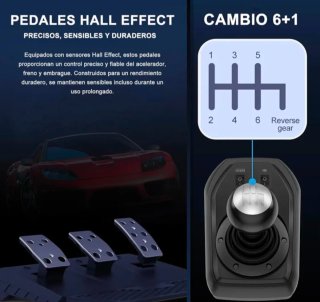 Volante PXN V9 900° Gaming Racing Wheel