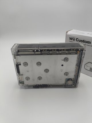 Nintendo Wii Transparente Custom + Carcasa Origina
