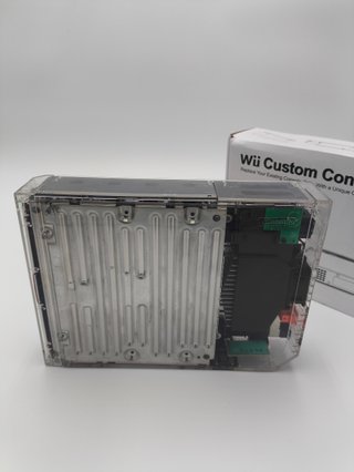 Nintendo Wii Transparente Custom + Carcasa Origina