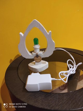 Lampada Pumo Pugliese Verde e Bianca