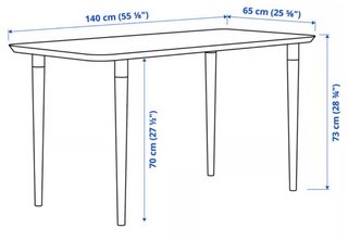 Escritorio de bambú y madera (ikea)