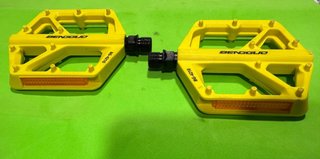 Pedales Bici Enduro Nylon Amarillos