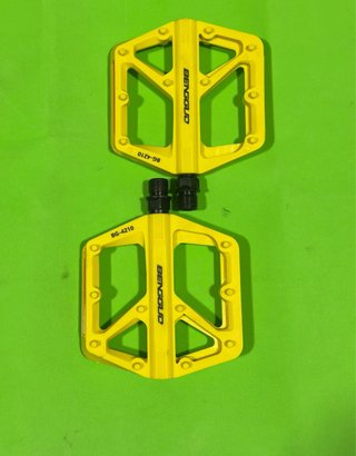 Pedales Bici Enduro Nylon Amarillos