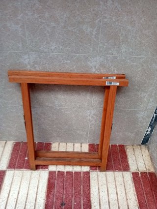 2Caballetes de madera de pino