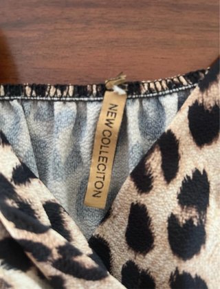Tutina corta fantasia leopardata