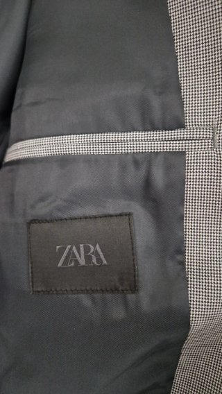 Traje Zara Gris Talla M