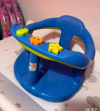 Asiento ducha/bañera bebé con juguetes