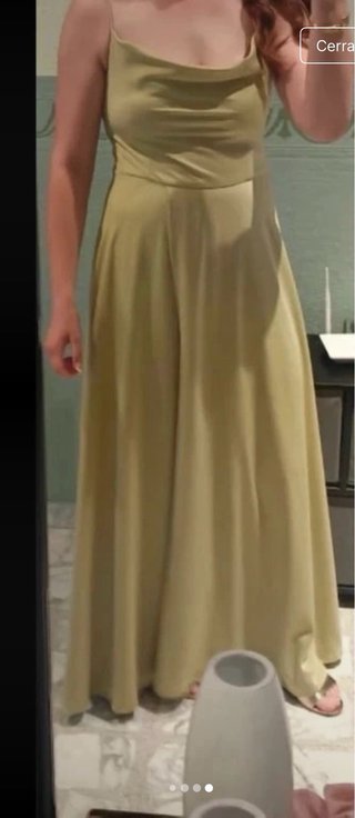 Vestido largo verde boda