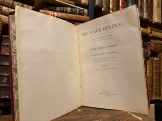 Libro Mecánica General Torrella y Sans 1917 SXX