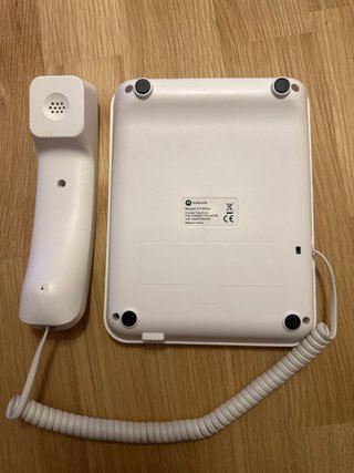 Teléfono Motorola con Altavoz Blanco
