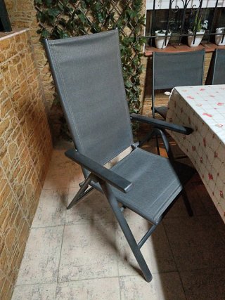 Sillas de jardín plegables y reclinable
