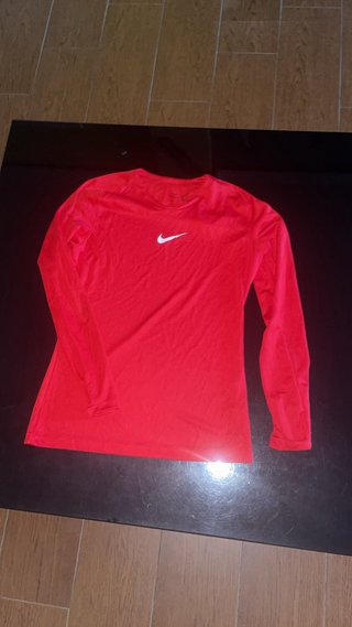 Camiseta Térmica Nike Roja Manga Larga