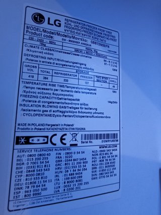 Nevera y Congelador LG GBB72NSEFN