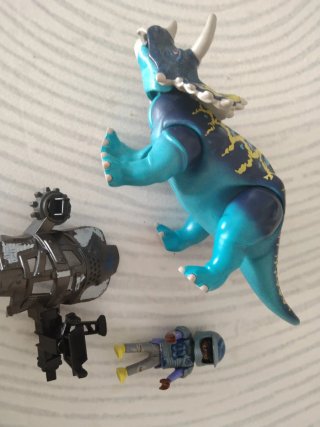 Playmobil Triceratopo con figura