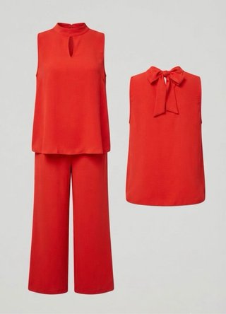 Conjunto rojo talla grande.