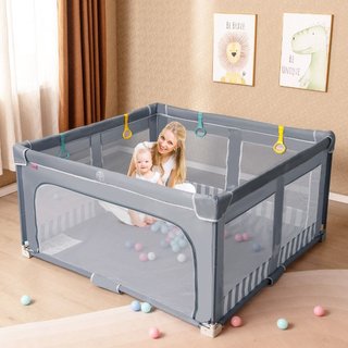 Caja para niños 150 x 150 cm sin montaje, cercado