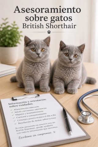 Asesoramiento sobre gatos British Shorthair