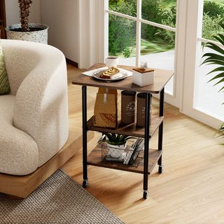 Carro de impresora con estantes de almacenamiento