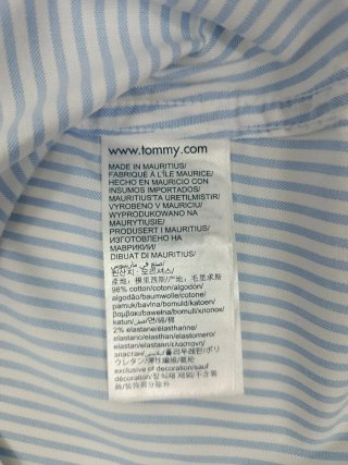 Camisa Tommy Hilfiger Rayas Mujer Talla L