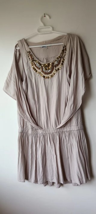 Vestido de verano beige XL