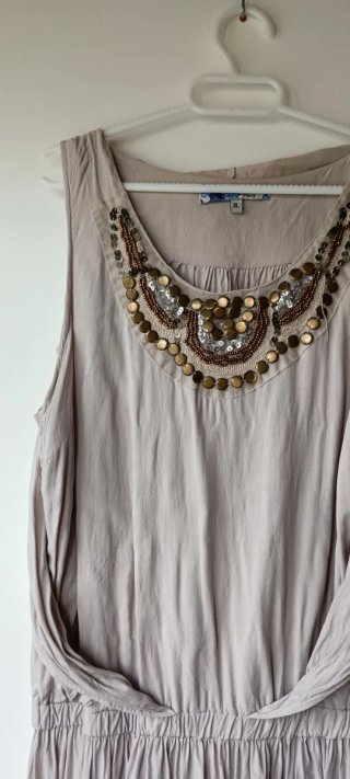 Vestido de verano beige XL