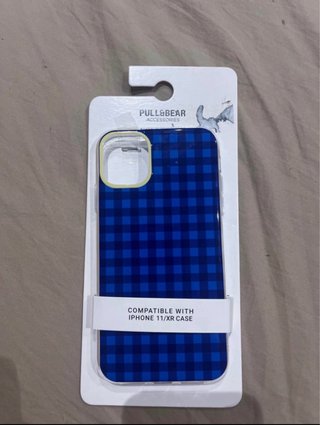 Funda iPhone 11/XR Vichy Azul Pull&Bear