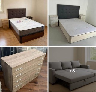 Mobili vari: letto, cassettiera e divano letto