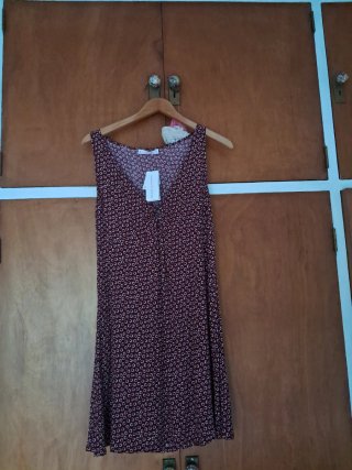 Vestido estampado corto
