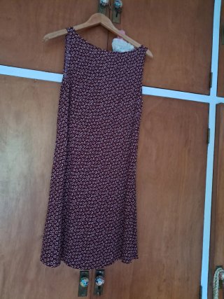Vestido estampado corto