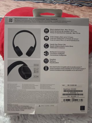 Auriculares Sony WH-CH520 Inalámbricos Negros!!!