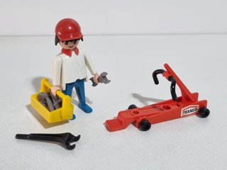 Playmobil 3303 Antiguo Mecanico Texaco Taller