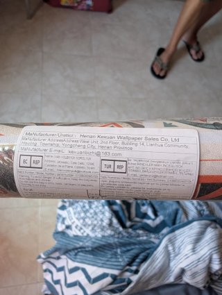 Rollo papel pintado autoadhesivo azulejo hidráulic