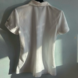 Camisa blanca de tenis transpirable - unisex