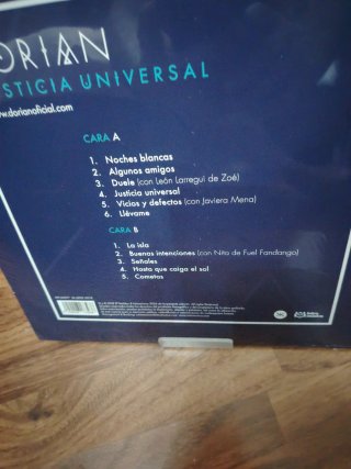 Dorian - Justicia Universal LP Vinilo