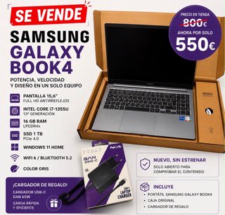 Samsung Galaxy Book4 Grigio