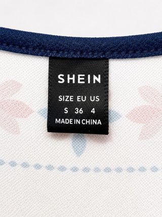 Chaleco SHEIN estampado floral Talla S