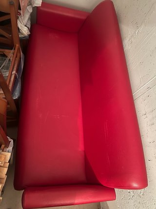 Sofá Polipiel Rojo