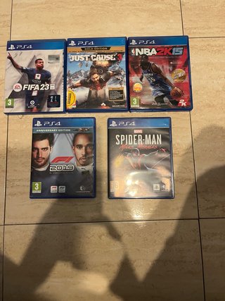 Lote 5 Juegos PS4: FIFA 23, Just Cause 3, NBA 2K15