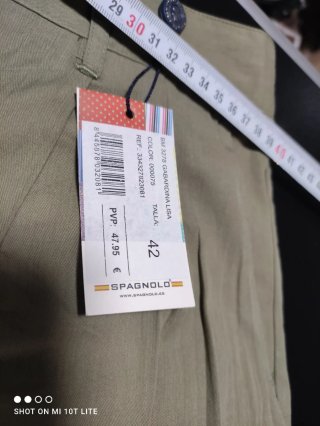 Pantalón corto Spagnolo verde oliva Talla 42