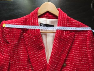 Americana Tweed Zara Roja