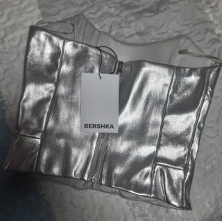 Corsé plateado Bershka