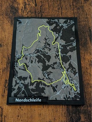 Cuadro Nordschleife Mapa Relieve
