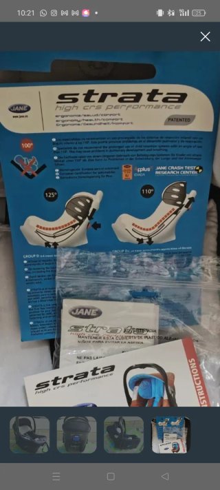 Silla coche grupo 0 Jane Strata + regalo saco nuev