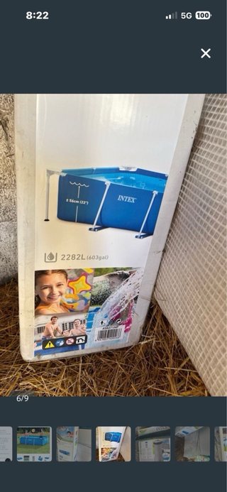 Piscina GRANDE desmontable INTEX 260x160x65cm
