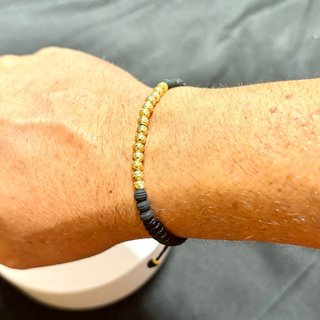 Pulseras Pareja Balines Oro 18k Laminado